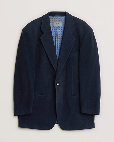 <美品>BOGLIOLI K.JACKET ネイビー ウール ジャケット 54 Boglioli K Jacket Check Wool & Silk Blazer Navy 54 at CareOfCarl.com