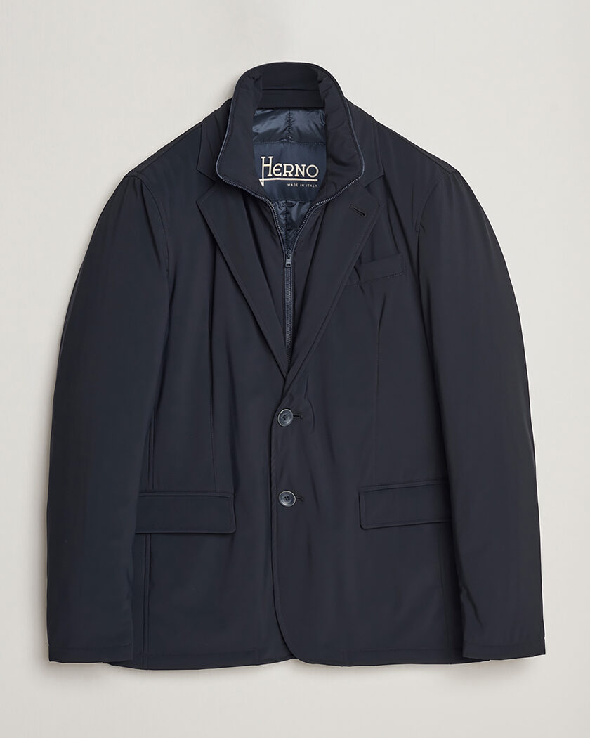 Herno Nylon City Blazer Navy 50 – Blue