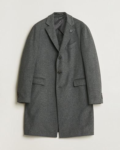 Pre-owned Lardini Wool Coat Grey 56 – Grey