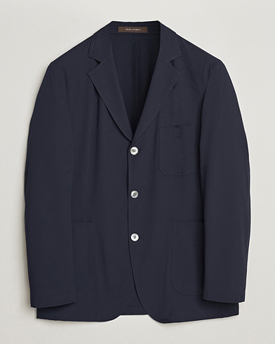 Pre-owned Oscar Jacobson Faber Stretch Blazer Navy 46 – Blue