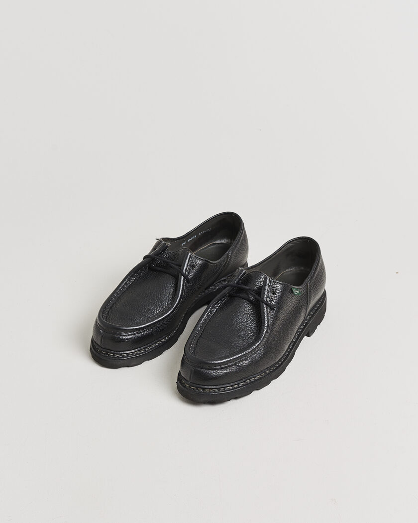 Pre-owned Paraboot Michael Derby Black Deerskin 43,5 – Black