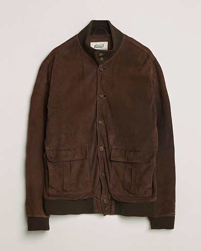 Pre-owned Valstar Valstarino Suede Jacket Dark Brown 54 – Brown