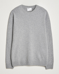  Classic Merino Wool Crew Neck Heather Grey