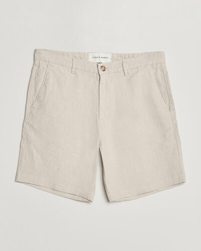 A Day's March Luny Linen Shorts Oyster
