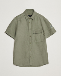 Scale Short Sleeve Linen Shirt Surplus Green