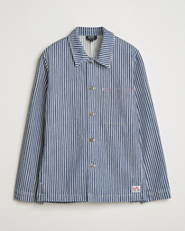  Raphael Hickory Striped Overshirt Blue/White