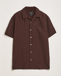  Roy Woven Short Sleeve Shirt Brown