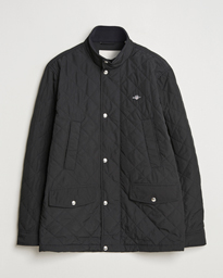  Quilted Windcheater Mid-Length Jacket Black