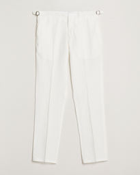  Griffon Italian Linen Trousers White Sand