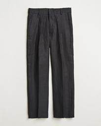  Kay Relaxed Fit Linen Trousers Black