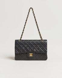  Classic Double Flap Medium Lambskin Black