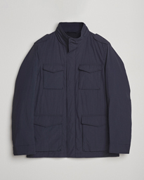  Soft Nylon Field Jacket Navy