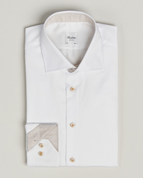  Regular Fit Contrast Cotton Shirt White