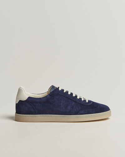 Brunello Cucinelli Low Top Sneakers Olive Suede at CareOfCarl.com