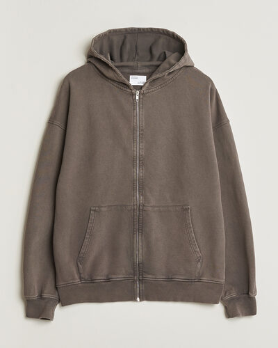 Colorful Standard Classic Organic Full Zip Hoodie Faded Black at
