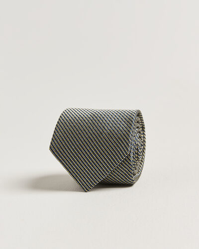 Brioni Jacquard Silk Tie Yellow