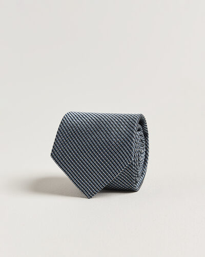 Brioni Jacquard Silk Tie Navy