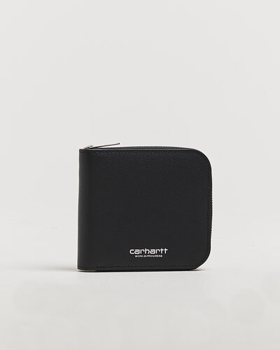 Carhartt WIP Leather Zip Wallet Black