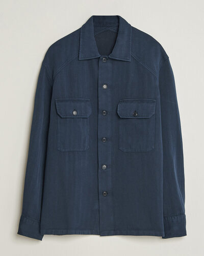 Ralph Lauren Purple Label Long Sleeve Shirt Racing Navy