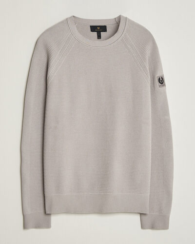 Belstaff Bradwell Cotton Knitted Crew Neck Concrete