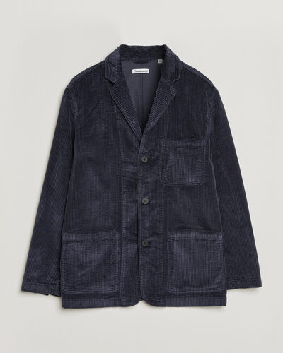 KnowledgeCotton Apparel Cotton Corduroy Blazer Night Sky