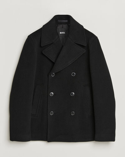 BOSS BLACK Hyde Wool Peacoat Black