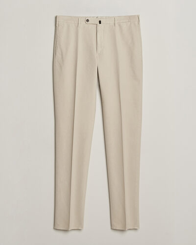 Incotex Regular Fit Soft Cotton Stretch Chinos Off White