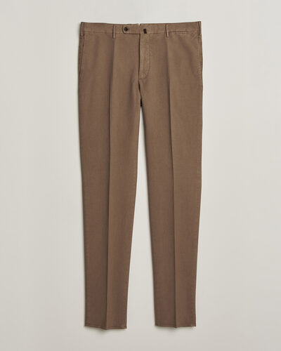 Incotex Regular Fit Soft Cotton Stretch Chinos Taupe