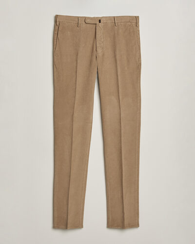 Incotex Slim Fit Baby Corduroy Trousers Beige