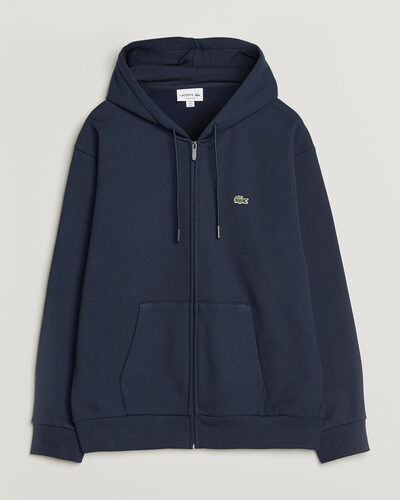 Lacoste Full Zip Hoodie Navy Blue