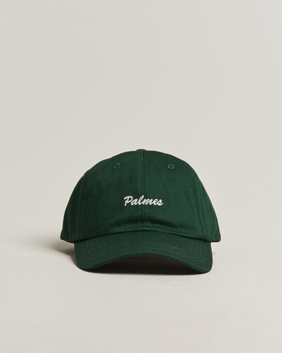 Palmes Logo 6-Panel Cap Dark Green