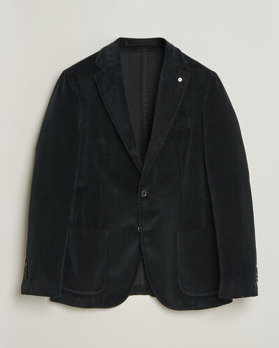 L.B.M. 1911 Jack Corduroy Blazer Black