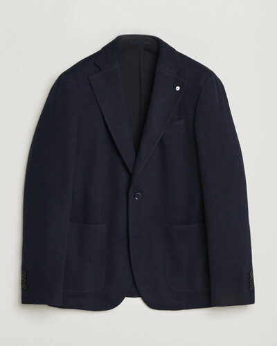 L.B.M. 1911 Jack Knitted Cashmere Mix Blazer Navy