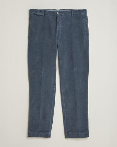Santaniello Corduroy Trousers Iron Blue