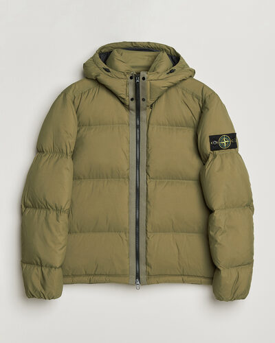 Stone Island Matt Ripstop Cordura Down Jacket Green