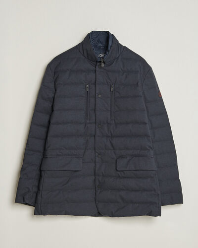 Save The Duck Felipe Padded Flannel Jacket Navy Blue