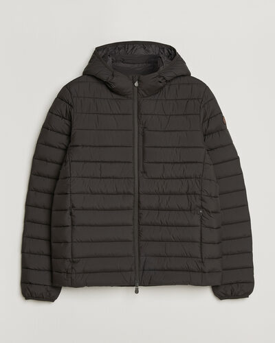 Save The Duck Juncus Matt Lightweight Hood Jacket Brown Black