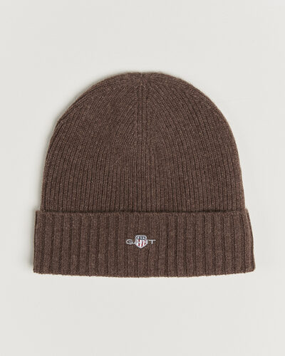Gant Wool Beanie Shadow Brown