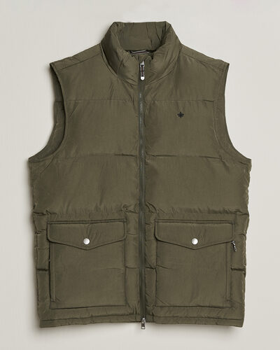 Morris Lennox Puffer Vest Olive