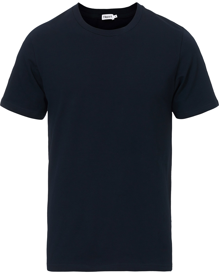 Men | T-Shirts | Filippa K | Soft Lycra Tee Navy