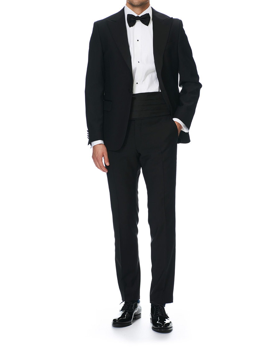 Men | Blazers | Oscar Jacobson | Frampton Tuxedo Jacket Black