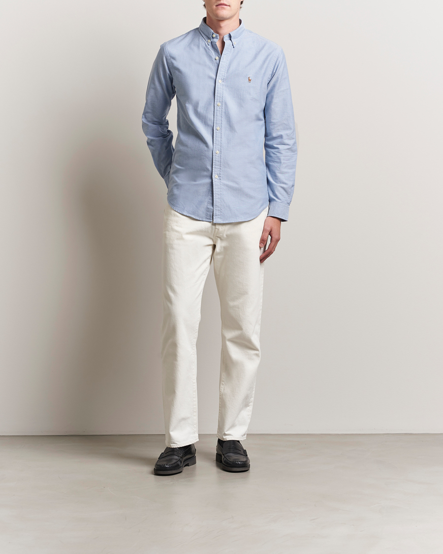 Men | Shirts | Polo Ralph Lauren | Slim Fit Shirt Oxford Blue