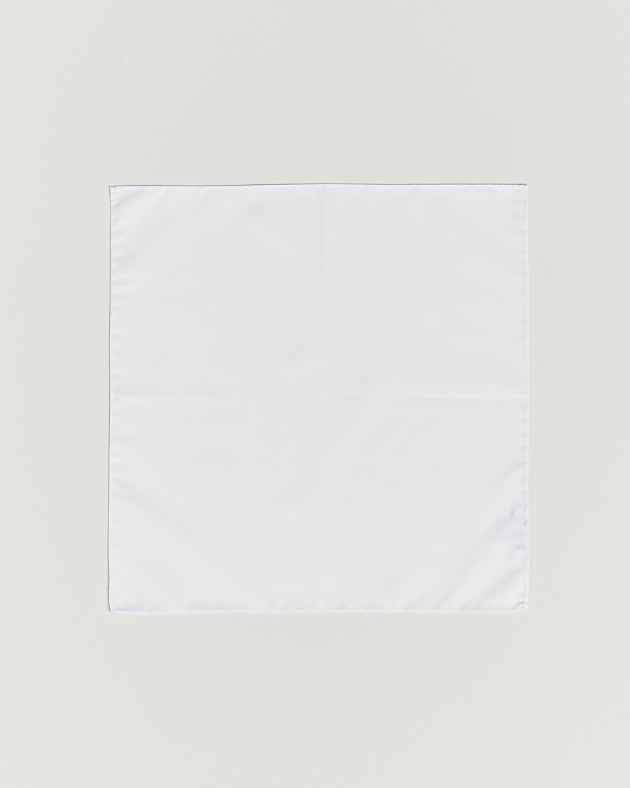 Men | Pocket Squares | Stenströms | Handkerchief Cotton White