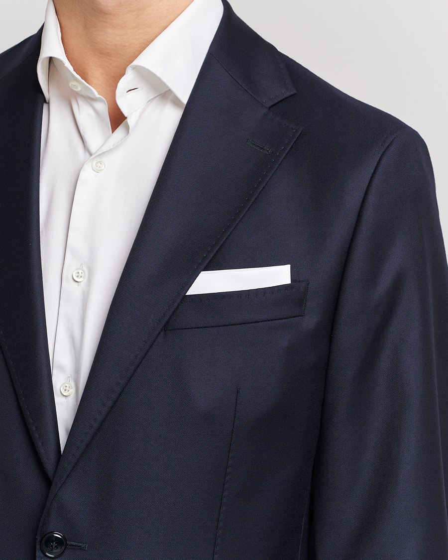 Men | Pocket Squares | Stenströms | Handkerchief Cotton White