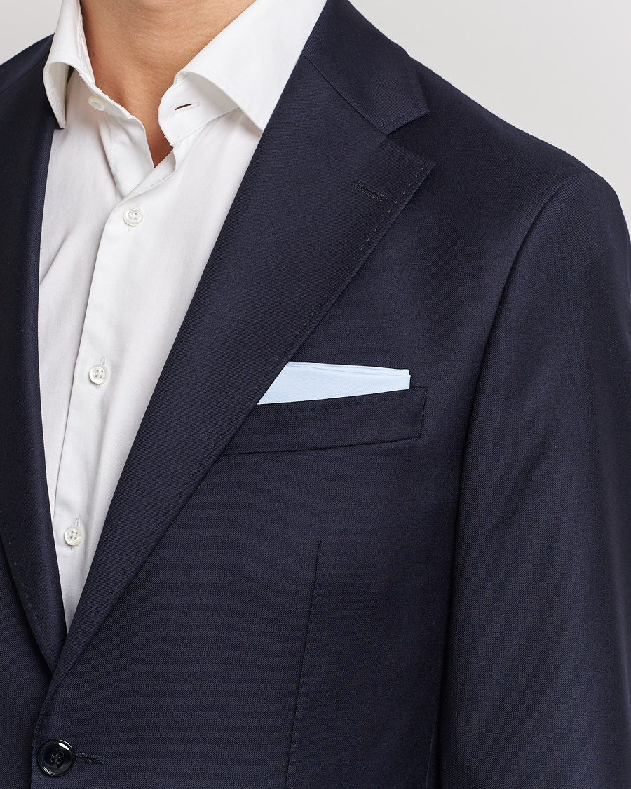 Men | Pocket Squares | Stenströms | Handkerchief Cotton Blue