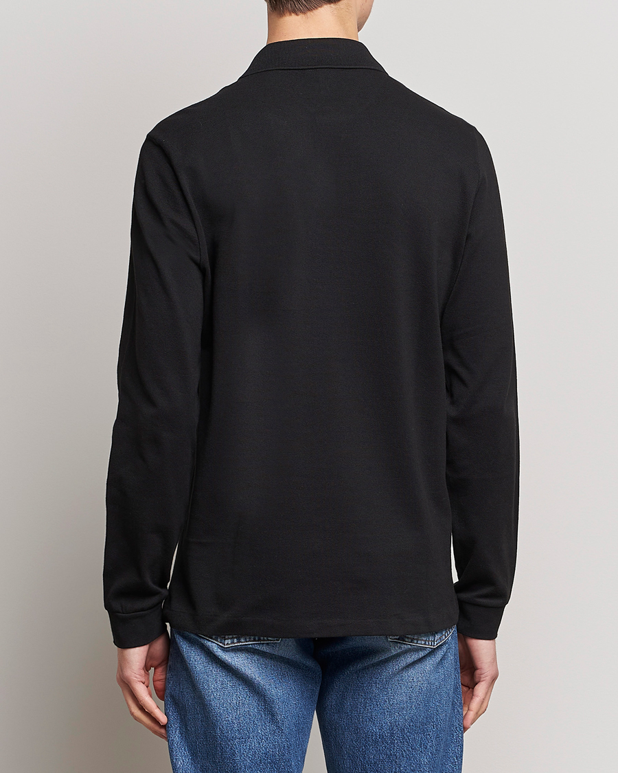 Men | Polo Shirts | Lacoste | Long Sleeve Piké Black