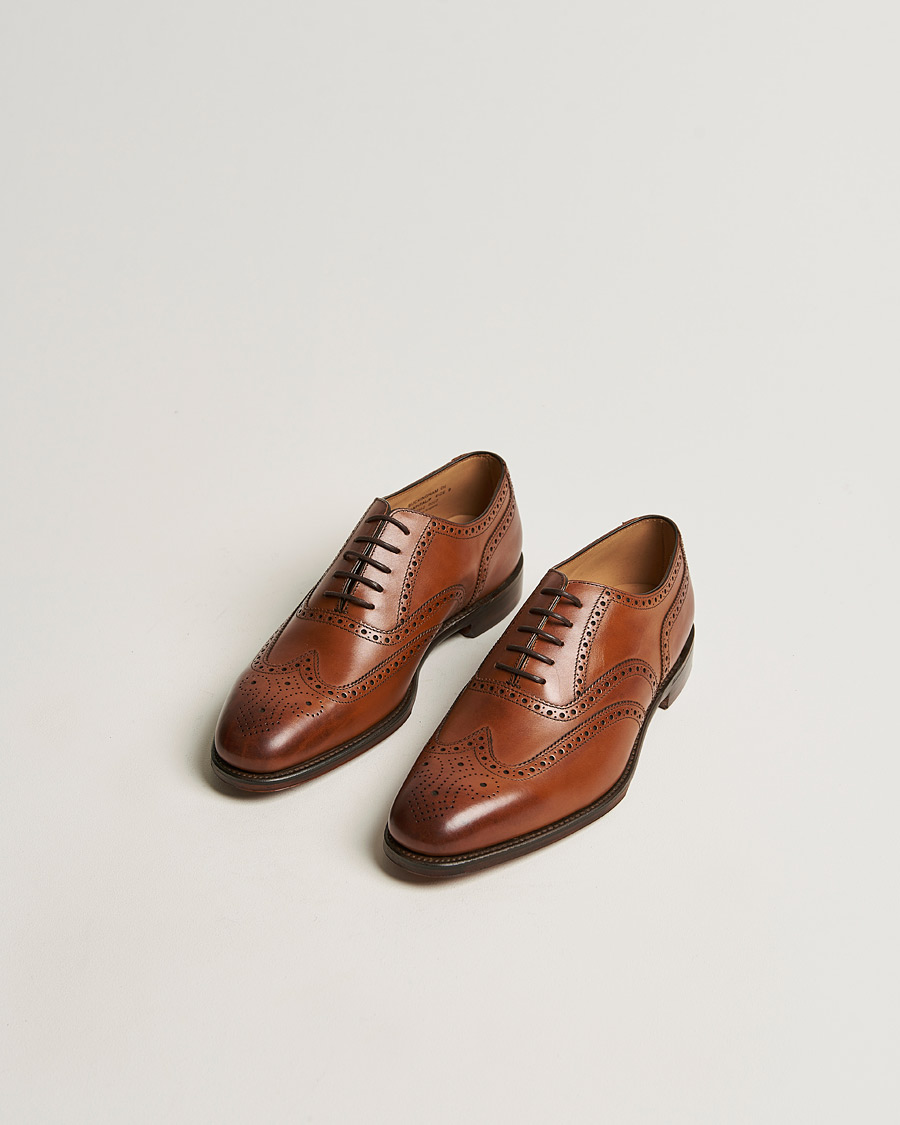 Men | Brogues | Loake 1880 | Buckingham Brogue Brown Burnished Calf
