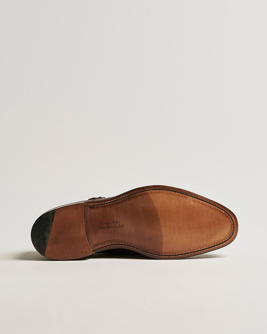 Men | Loake 1880 Cannon Monkstrap Dark Brown Burnished Calf | Loake 1880 | Cannon Monkstrap Dark Brown Burnished Calf