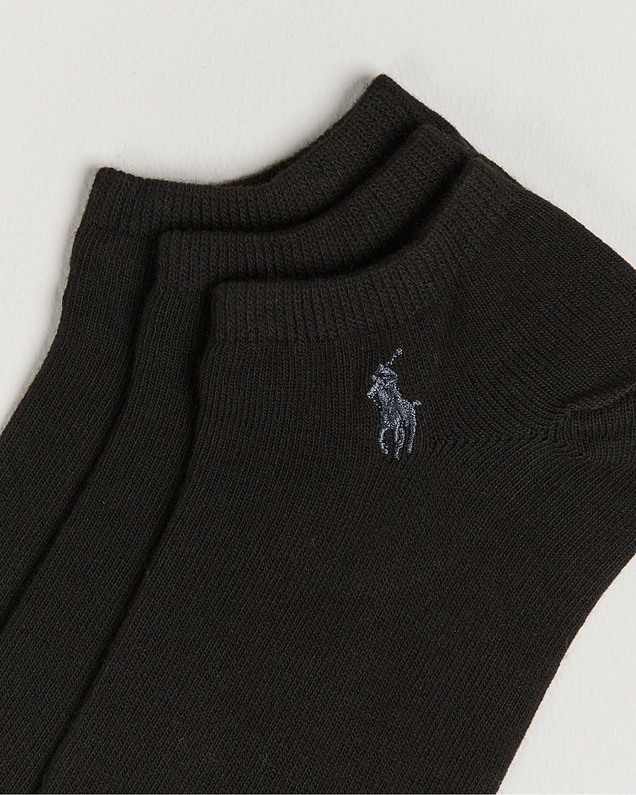 Men | Underwear & Socks | Polo Ralph Lauren | 3-Pack Ghost Sock Black