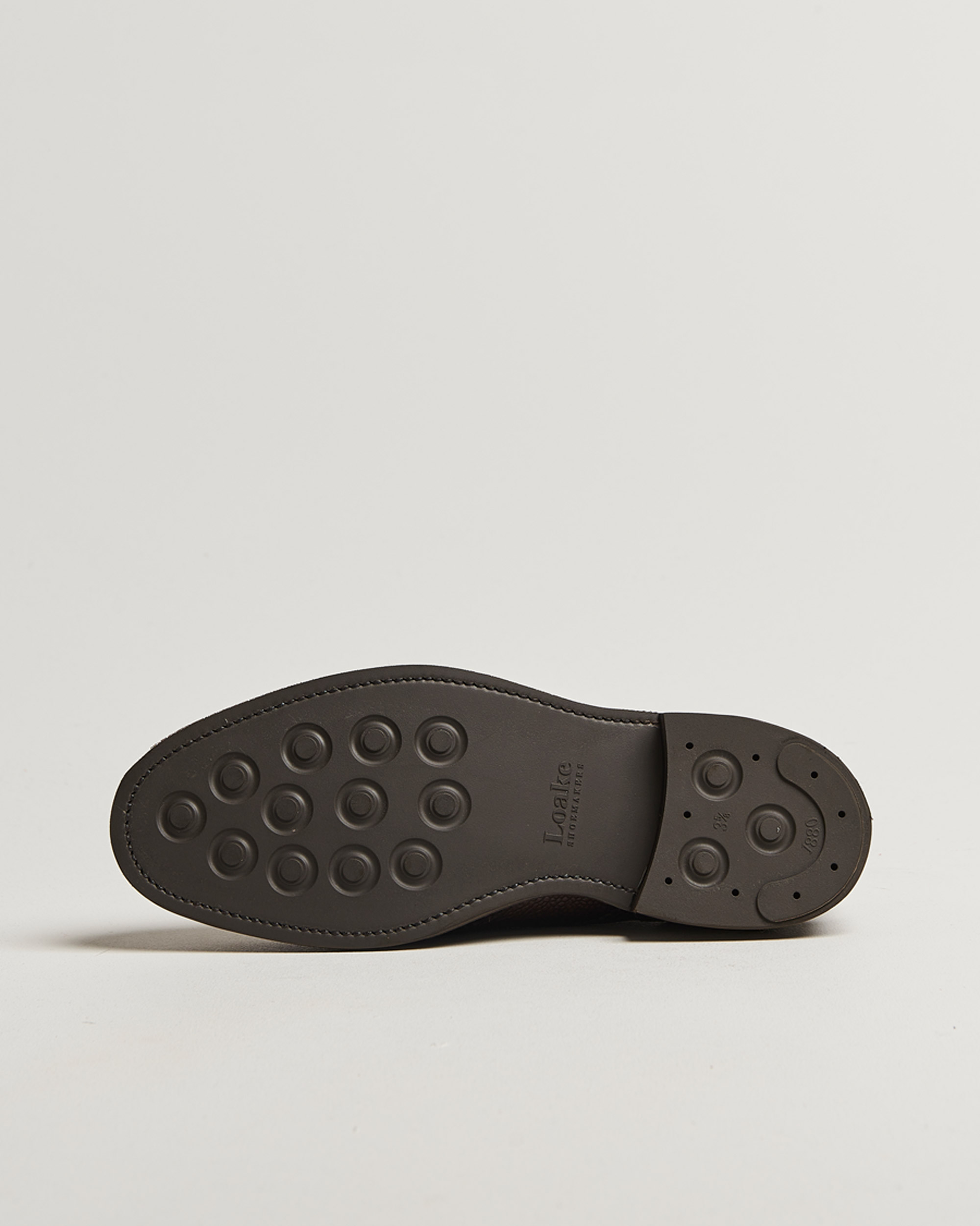 Men | Brogues | Loake 1880 | Badminton Brogue Dark Brown Grain